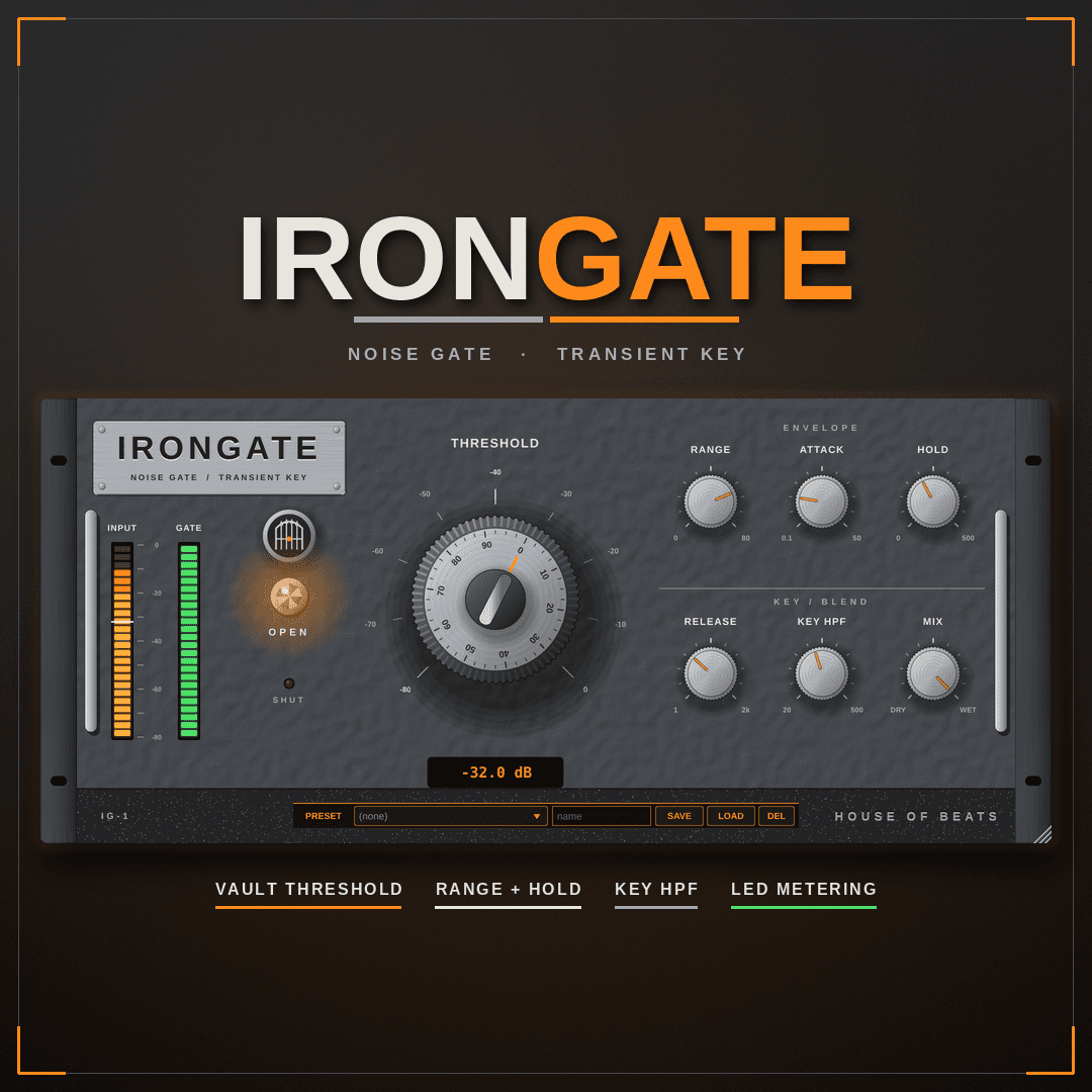 IronGate noise gate plugin cover