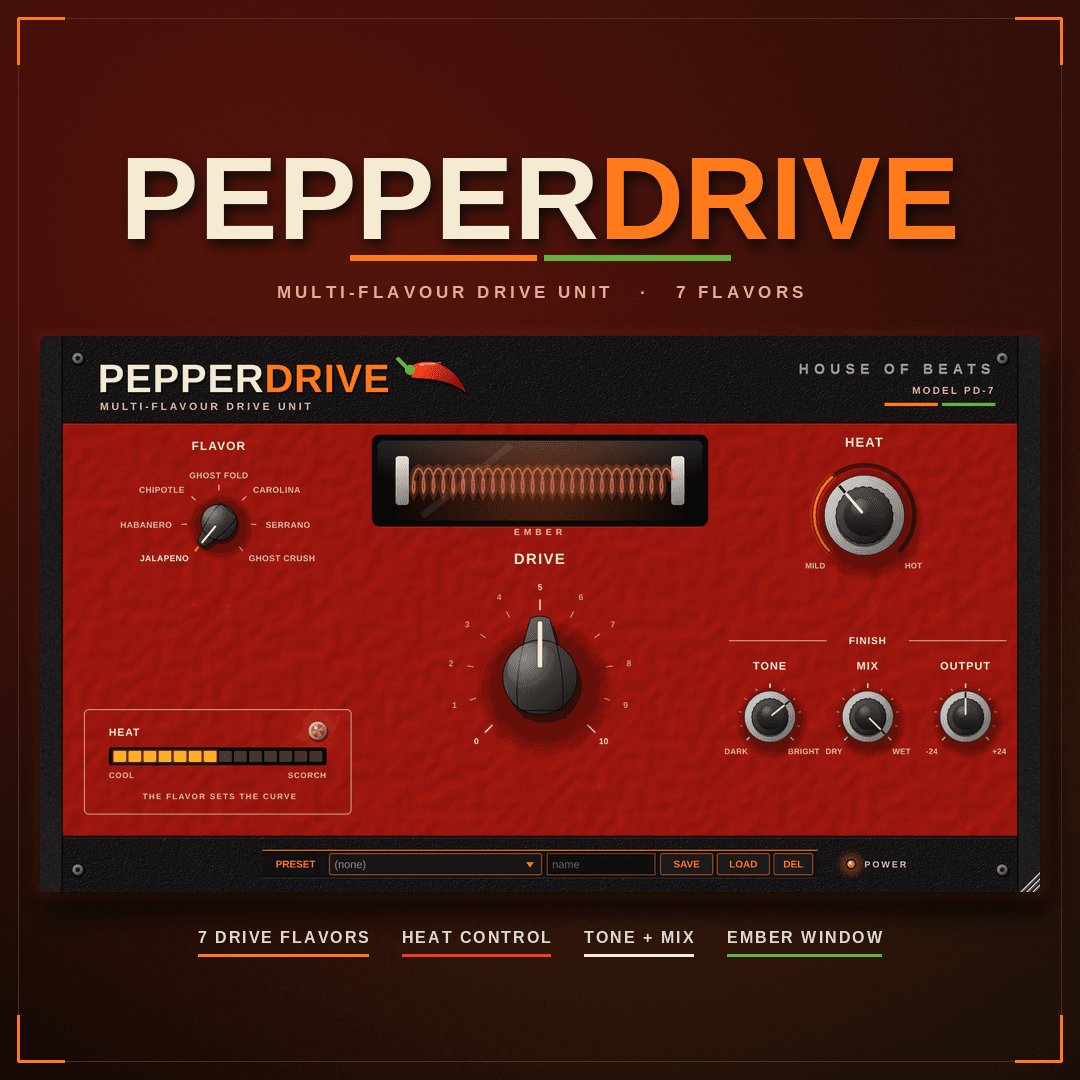 PepperDrive spicy distortion cover