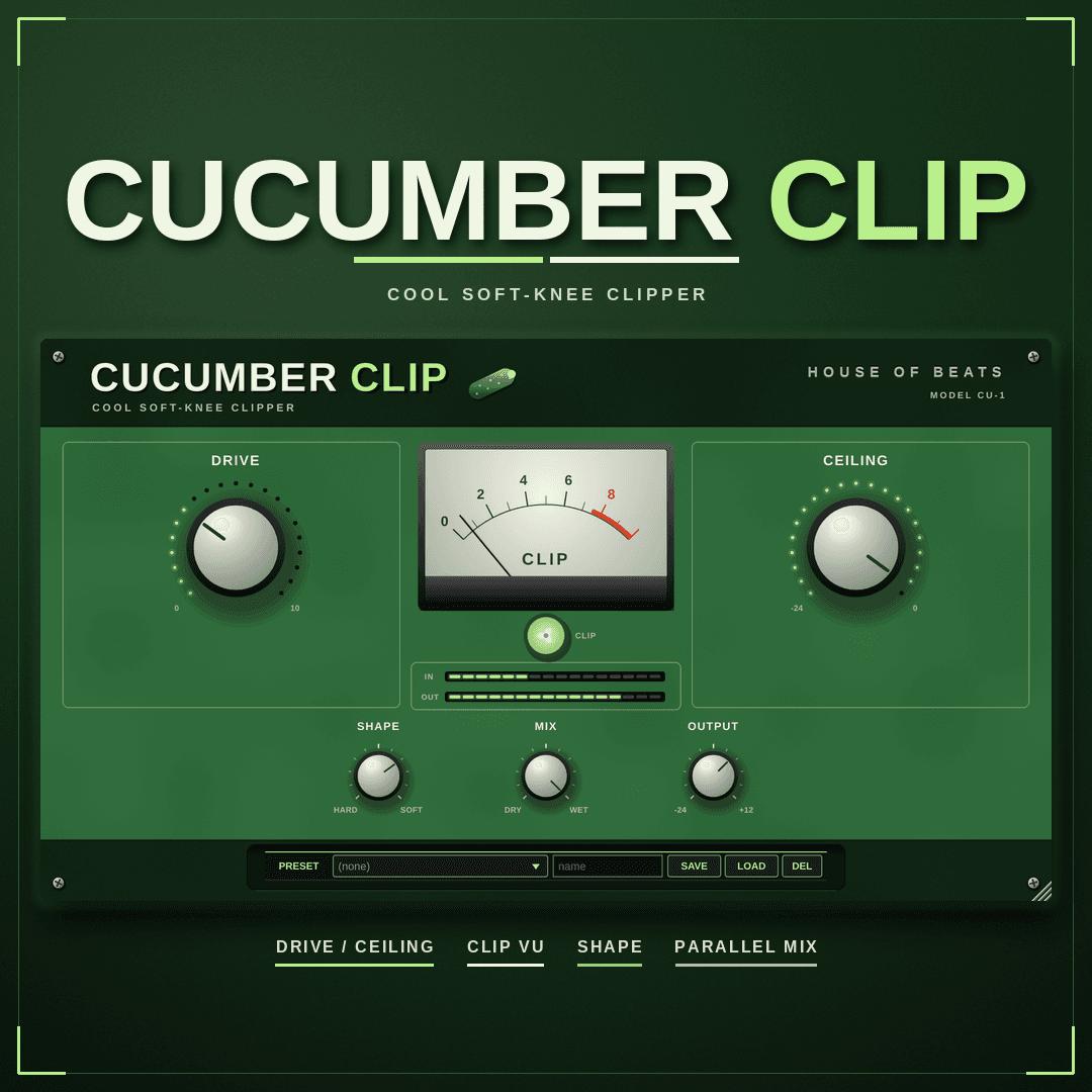 CucumberClip cover — clip · cool · transparent ceiling