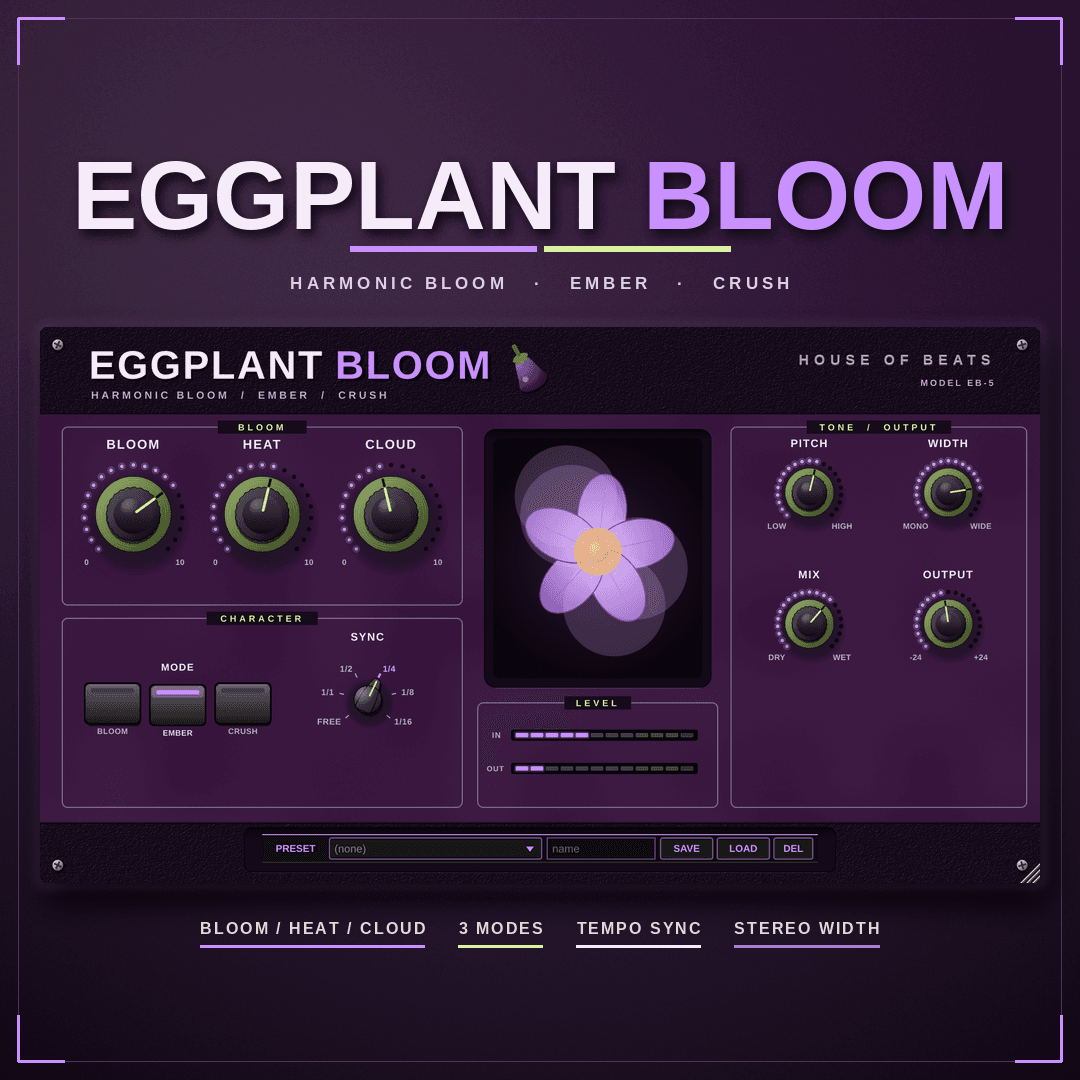 EggplantBloom cover — bloom · spread · deep violet