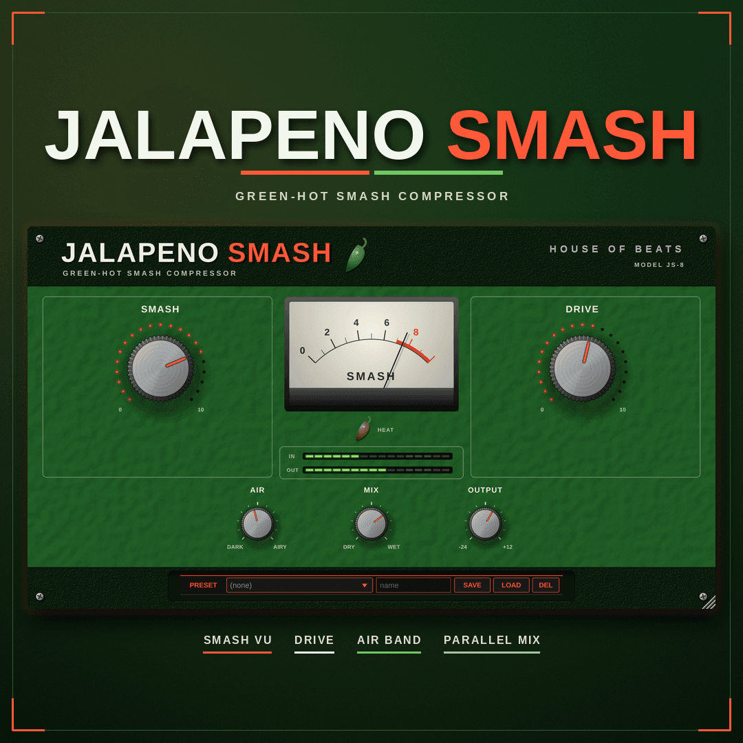 JalapenoSmash cover — 3-band soft smash + chili drive