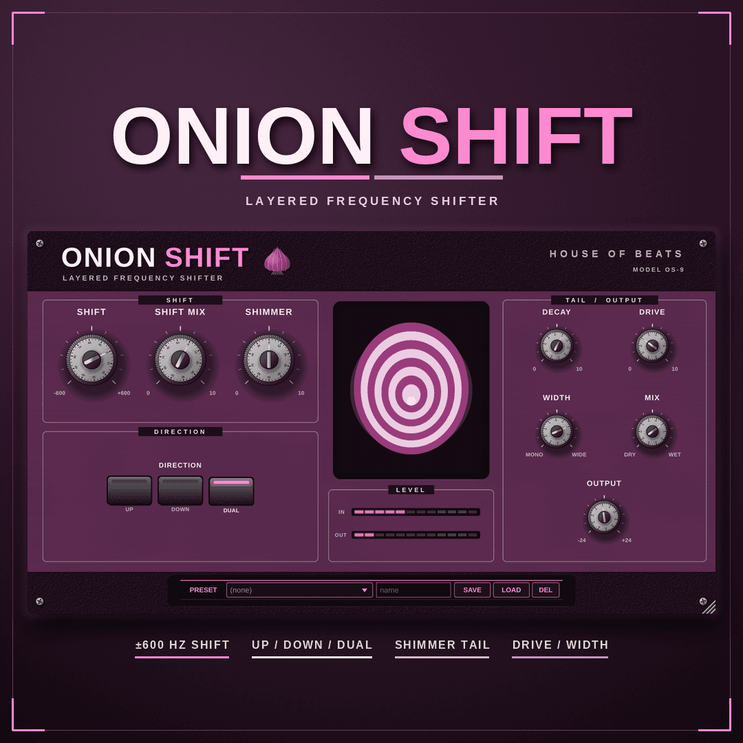 OnionShift cover — SSB shift × bloom × crush