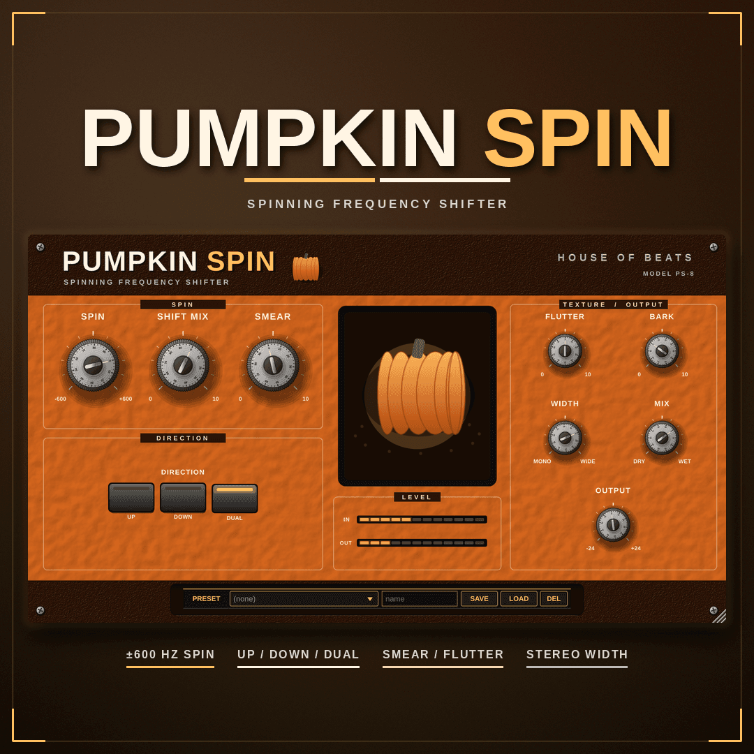 PumpkinSpin cover — spin · rotary · harvest glow